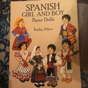 NWT RARE! Spanish girl and boy paper dolls